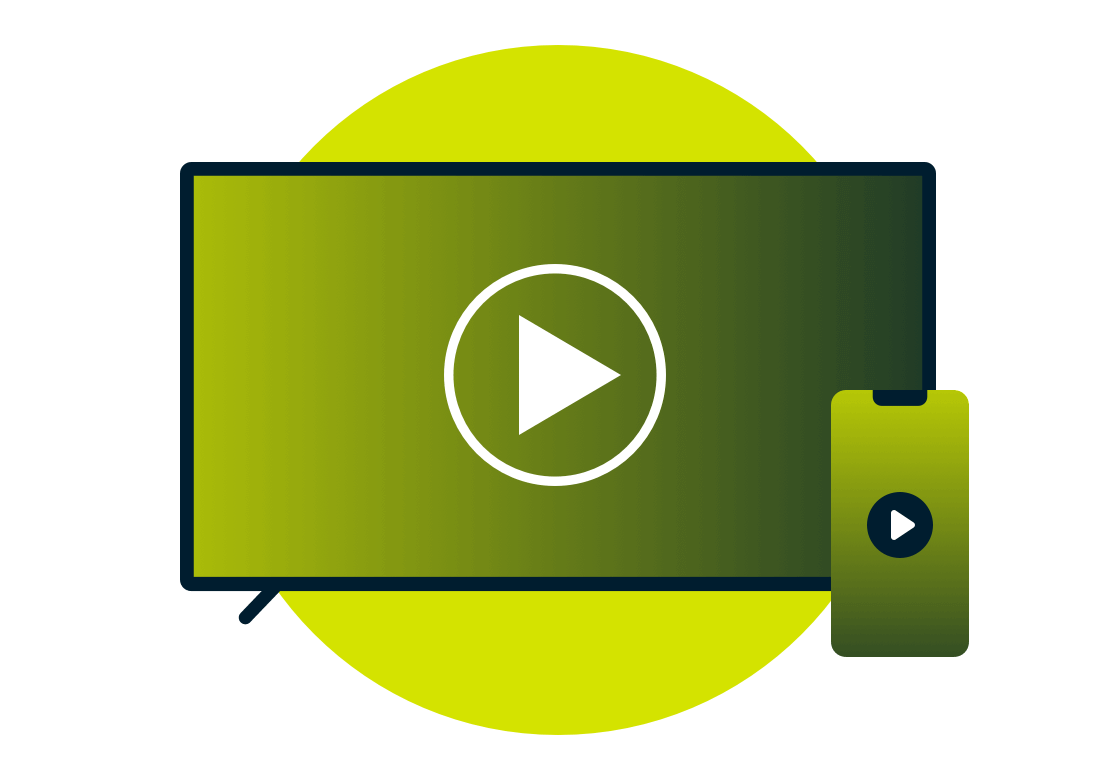 Sky Go-logoen på TV-skjermen.