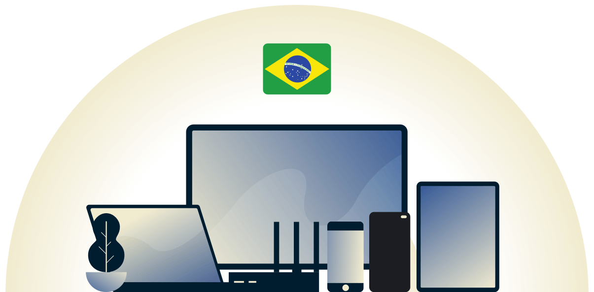 다양한 기기를 보호하는 브라질 VPN